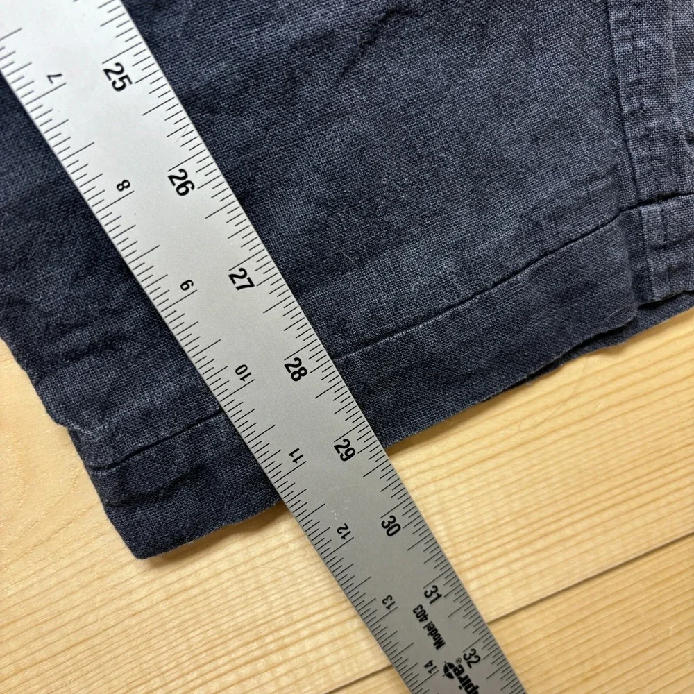 COMM. ARCH Pants Mens 32x29‎ Blue Navy Linen Trousers made in Japan Size 4
